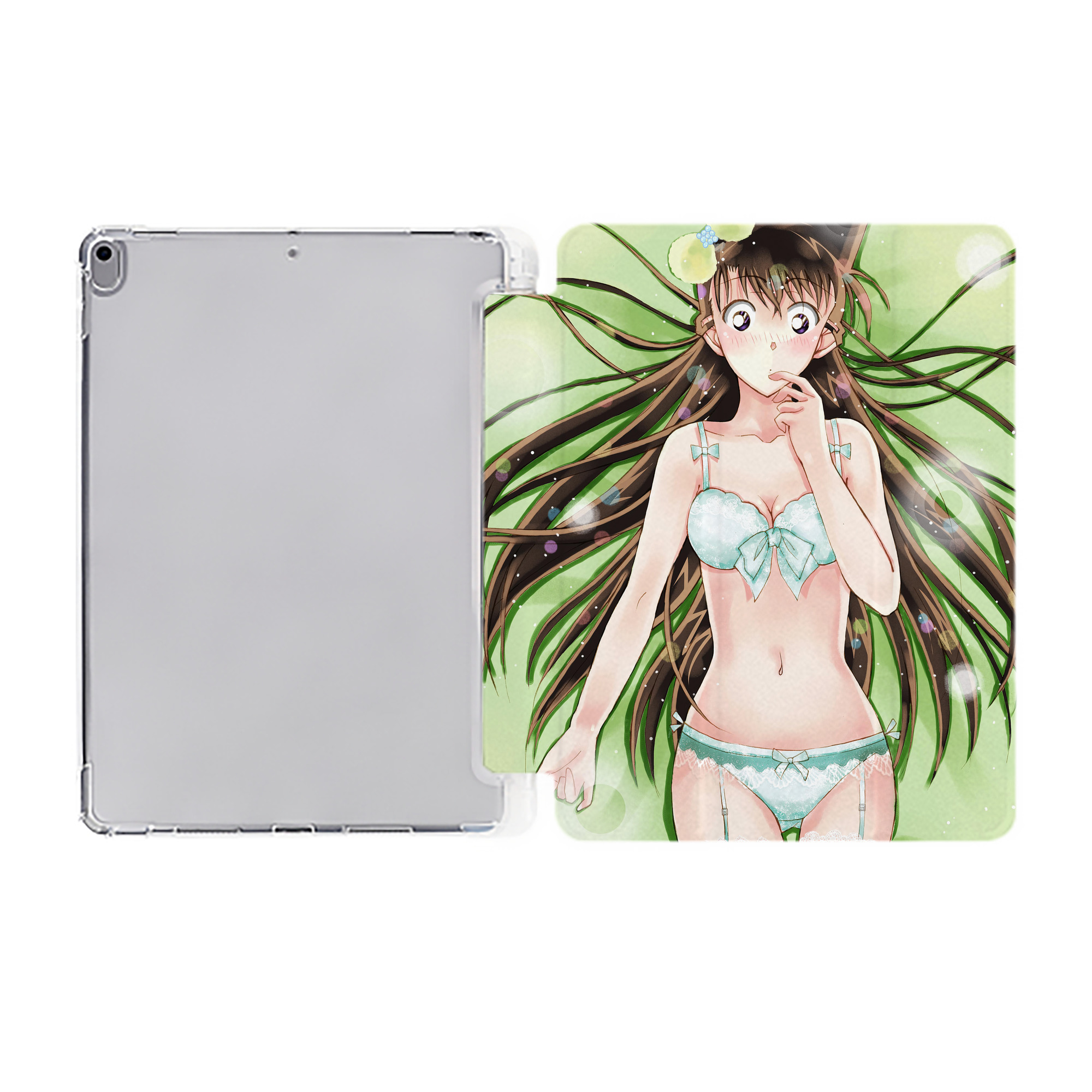 （画像用） 名探偵コナン Detective Conan IPad ケース ペン収納付き 三つ折りスタンド PUレザー×シリコン 対応機種9.5/10.5/10.9インチ